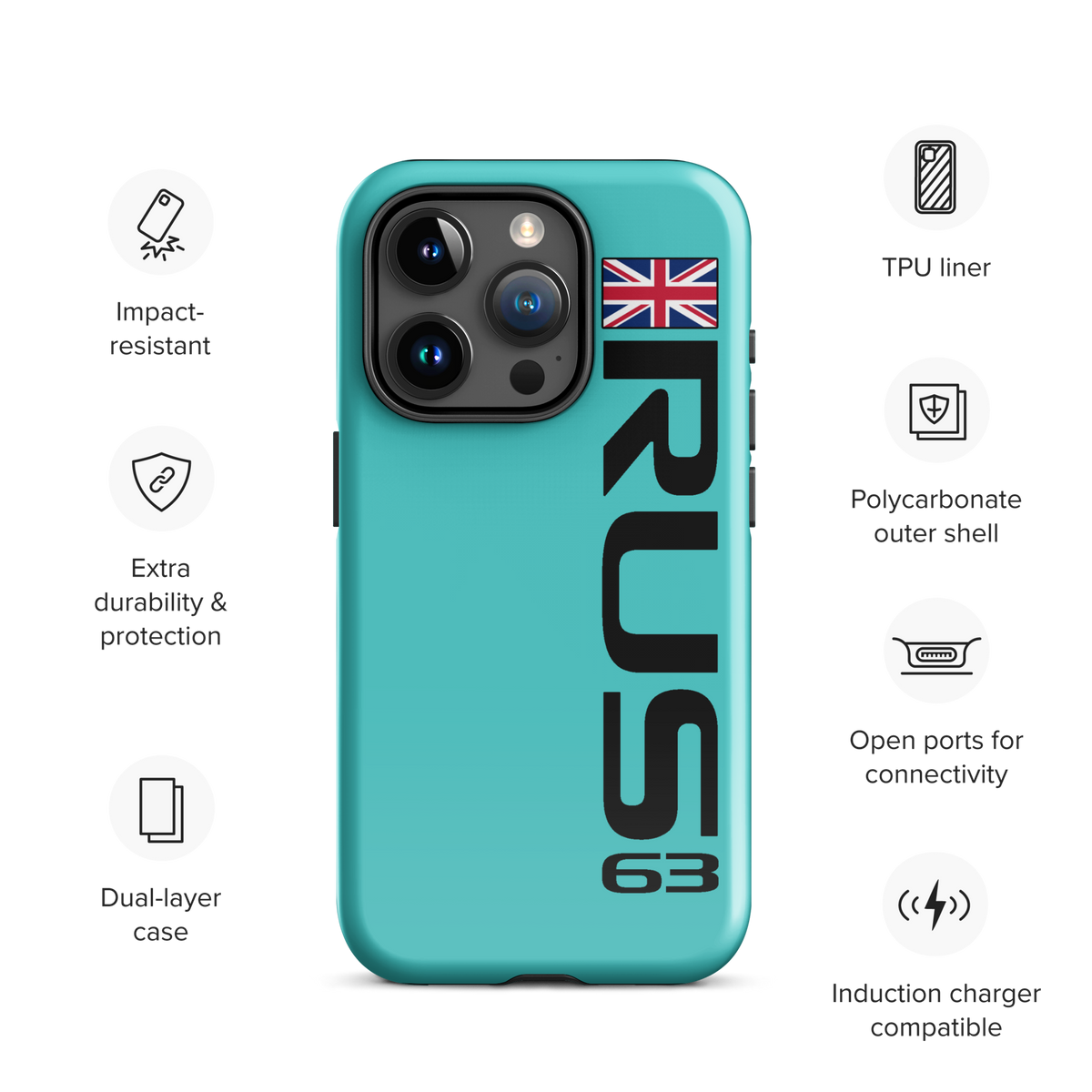 George Russell #63 Case for iPhone® - Formula Fans