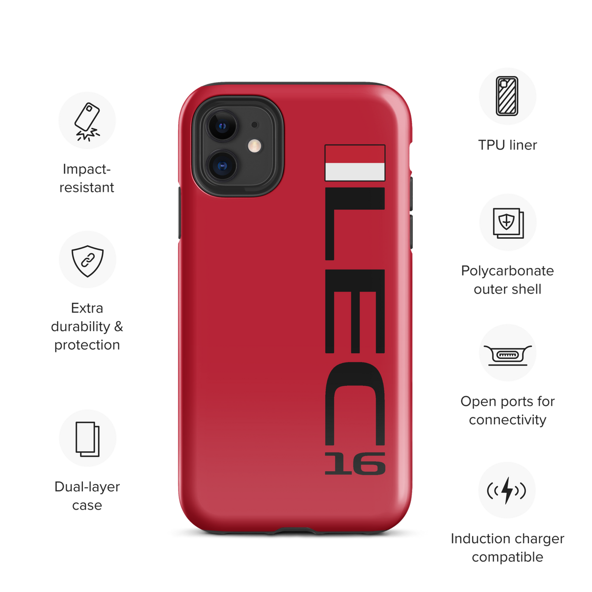 Charles Leclerc #16 Case for iPhone® - Formula Fans