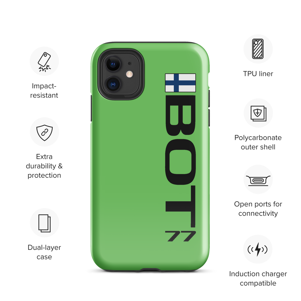 Valterri Bottas #77 Case for iPhone® - Formula Fans