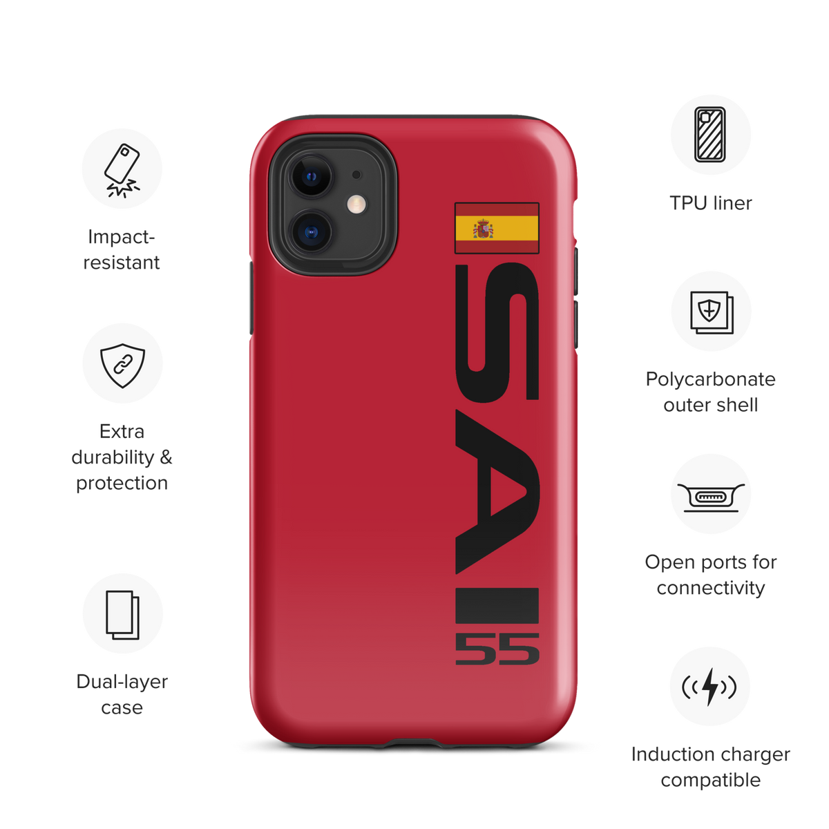 Carlos Sainz #55 Case for iPhone® - Formula Fans
