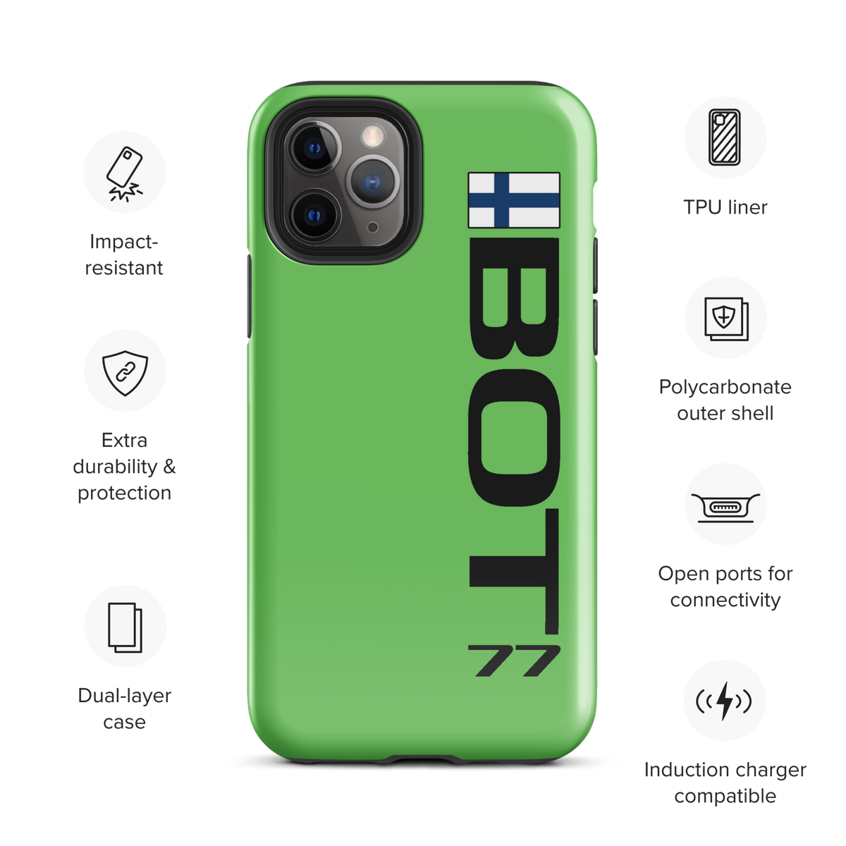 Valterri Bottas #77 Case for iPhone® - Formula Fans