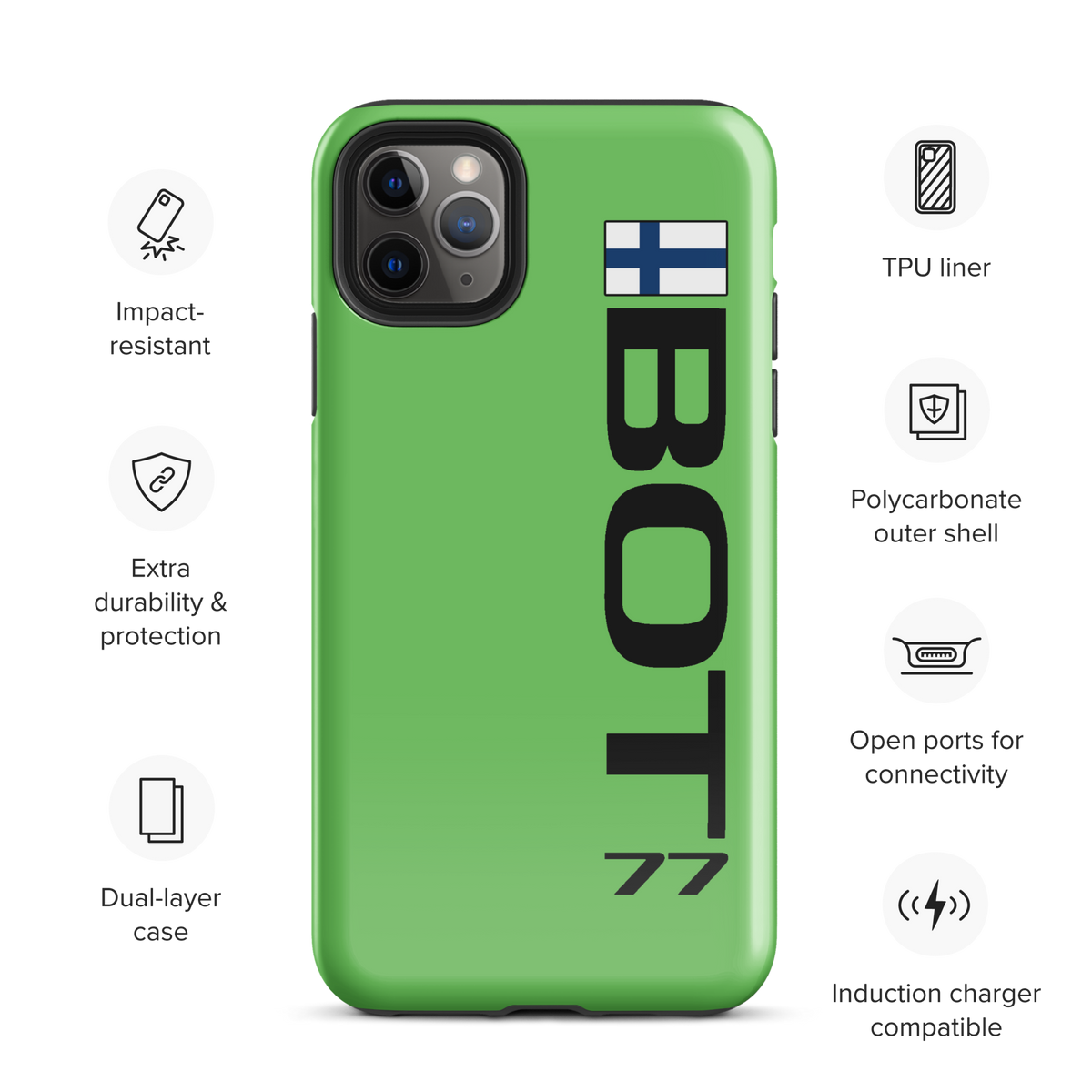 Valterri Bottas #77 Case for iPhone® - Formula Fans