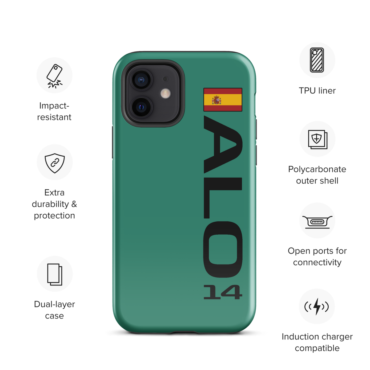 Fernando Alonso #14 Case for iPhone® - Formula Fans