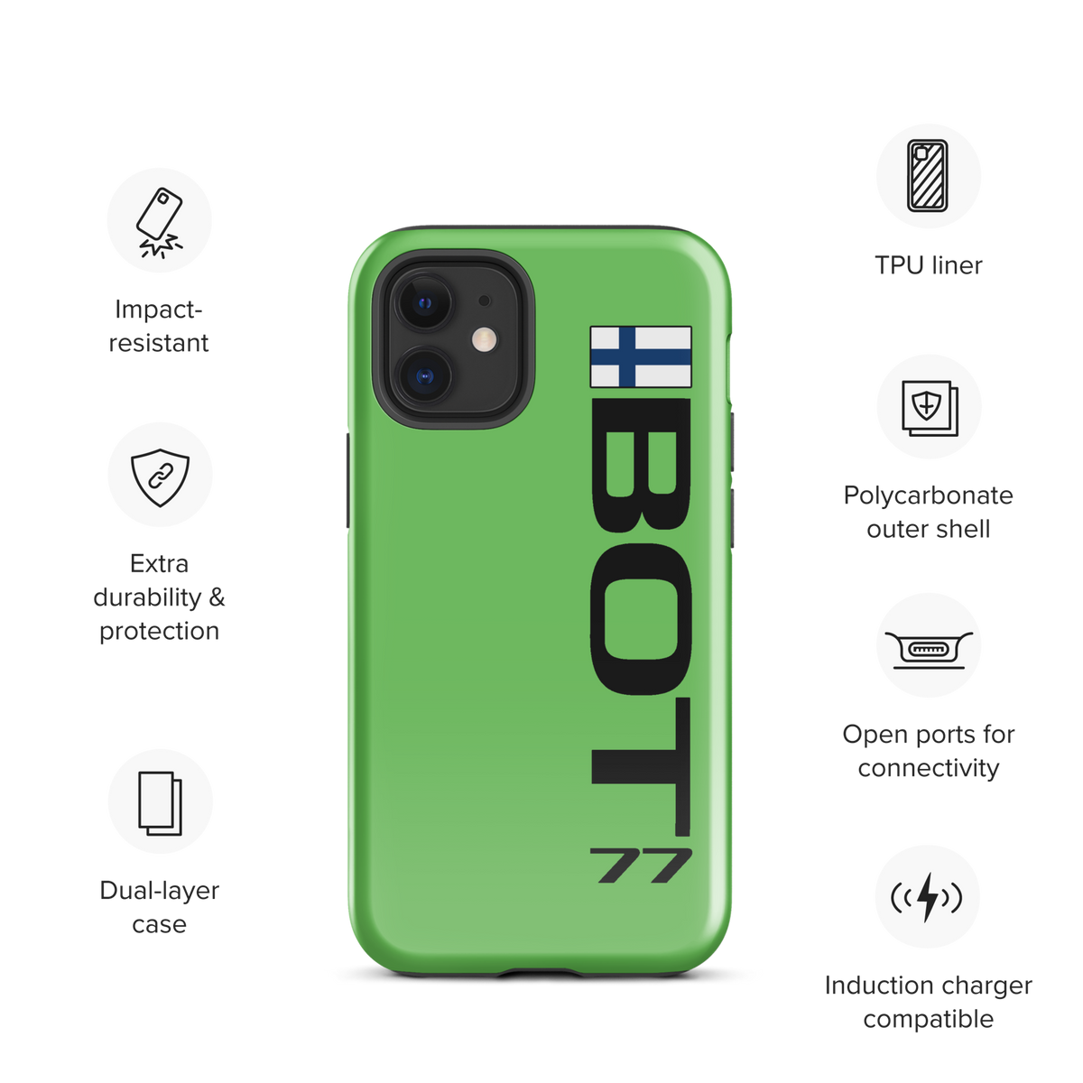 Valterri Bottas #77 Case for iPhone® - Formula Fans