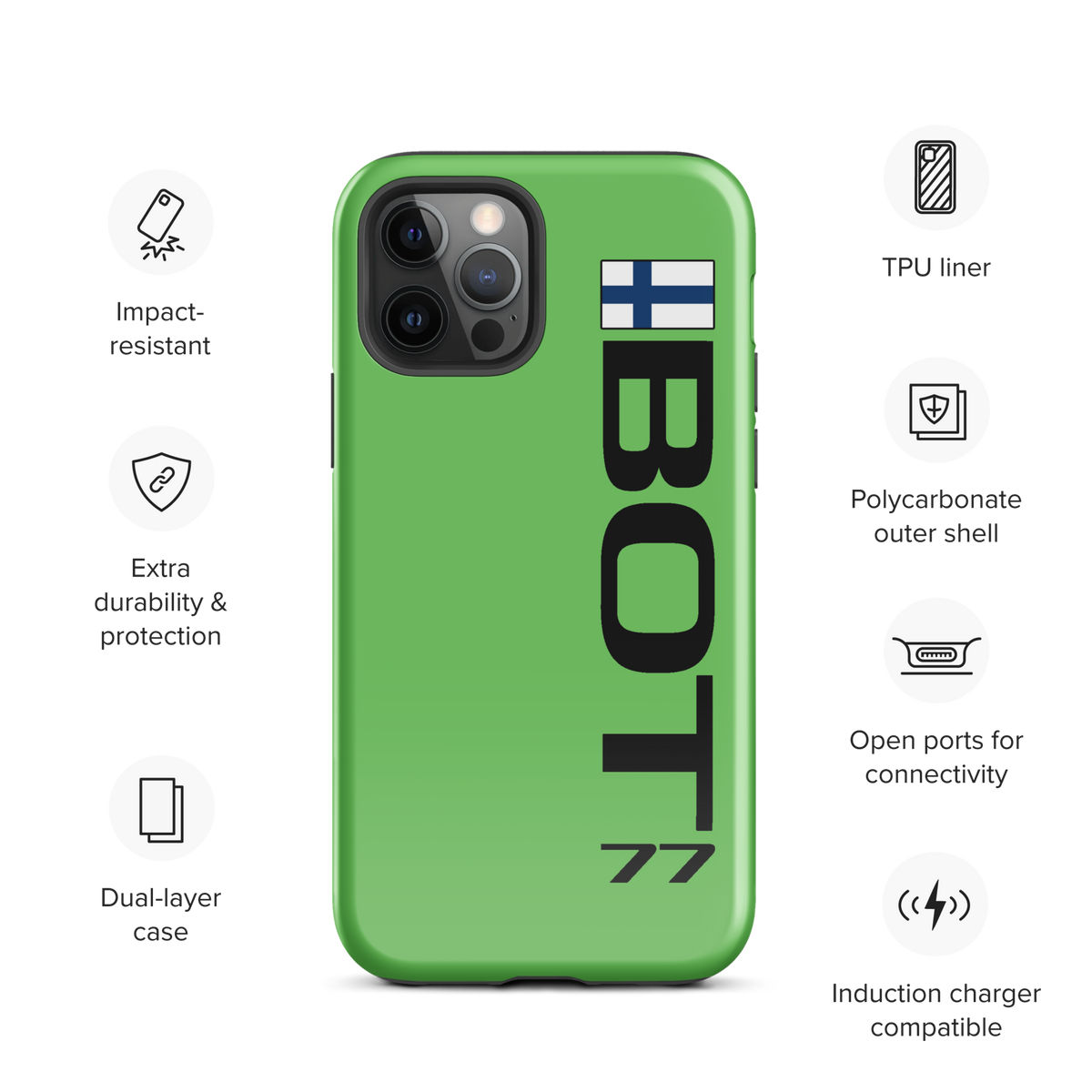 Valterri Bottas #77 Case for iPhone® - Formula Fans