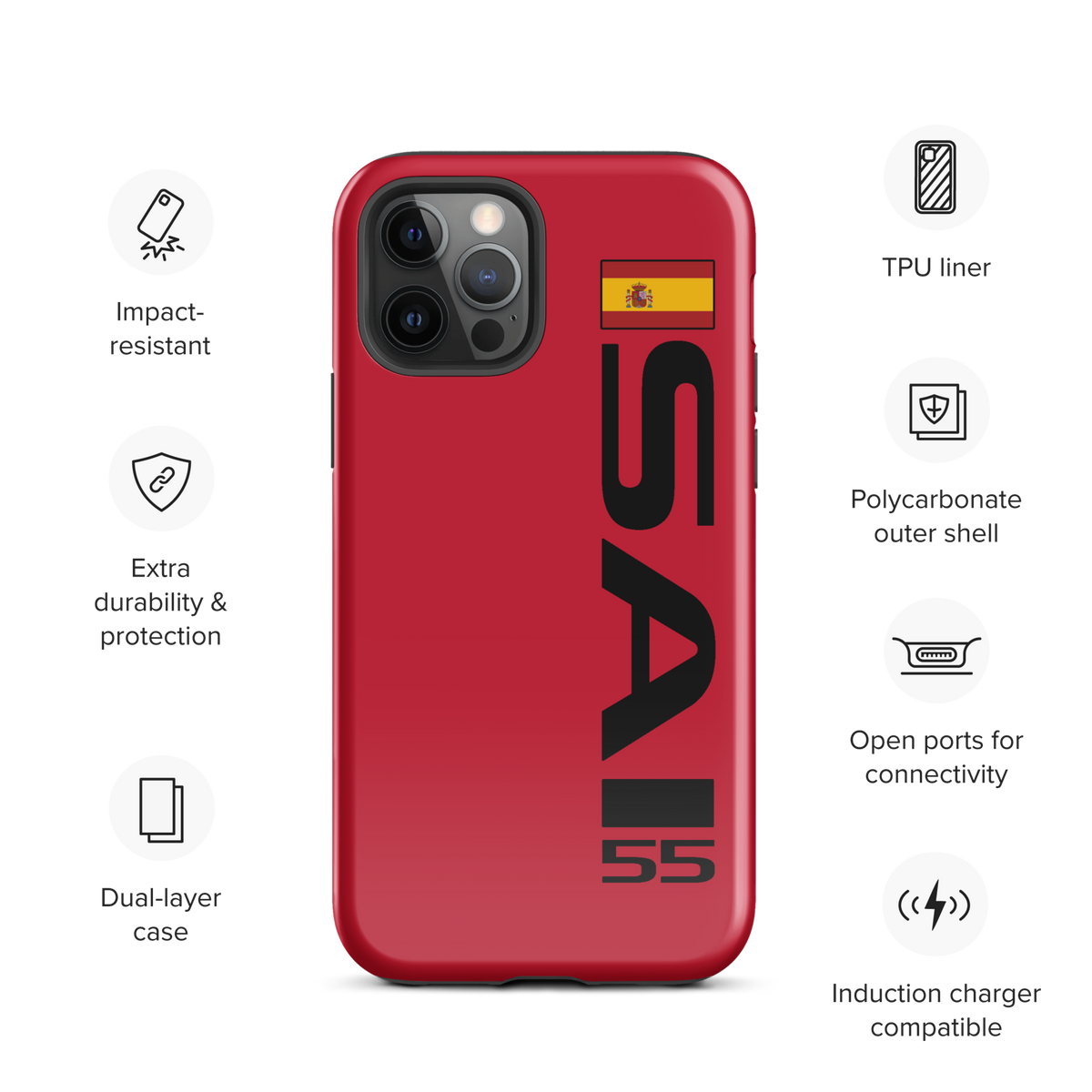 Carlos Sainz #55 Case for iPhone® - Formula Fans