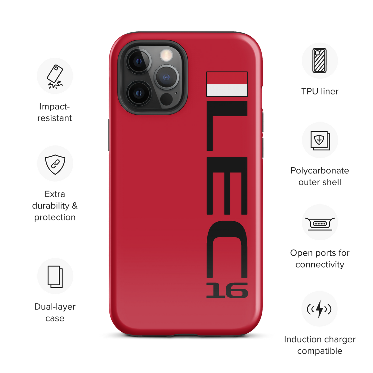 Charles Leclerc #16 Case for iPhone® - Formula Fans