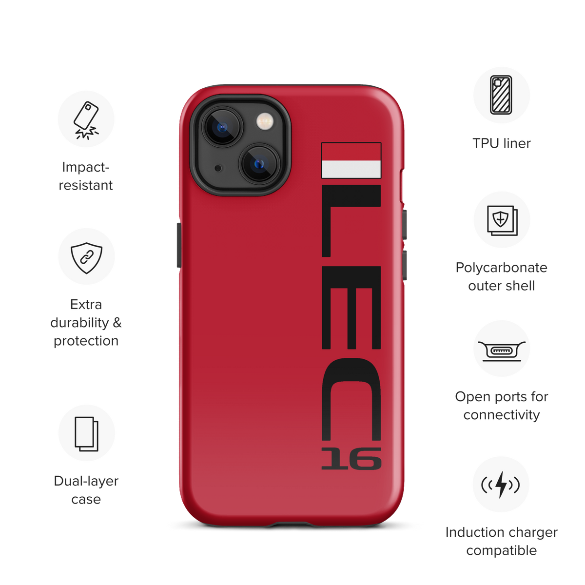 Charles Leclerc #16 Case for iPhone® - Formula Fans