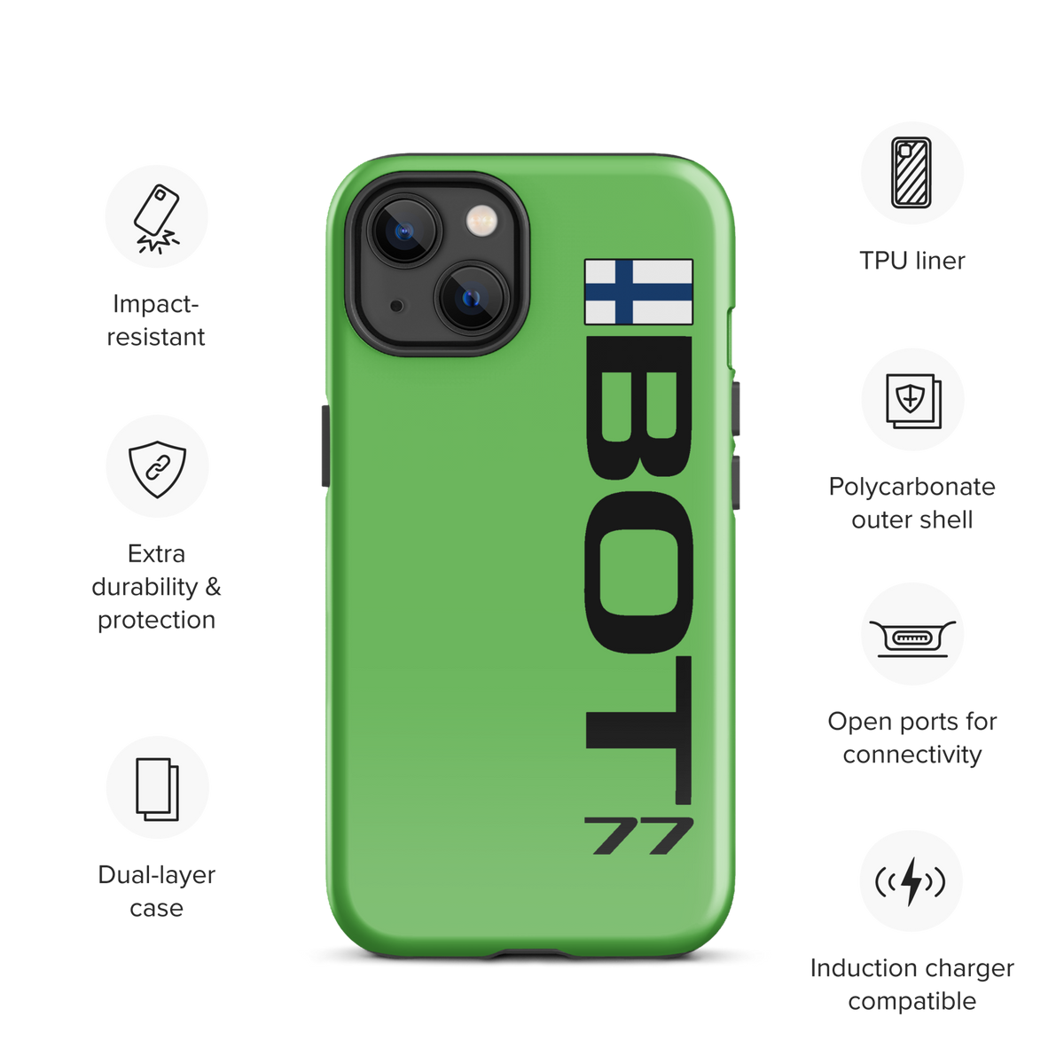 Valterri Bottas #77 Case for iPhone® - Formula Fans