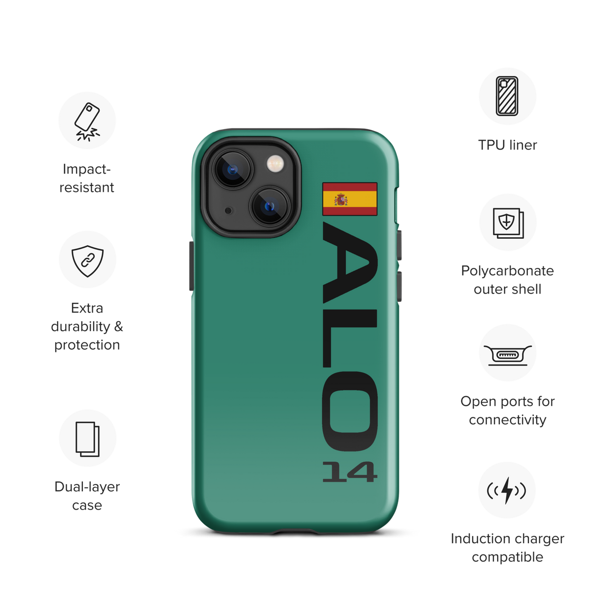 Fernando Alonso #14 Case for iPhone® - Formula Fans