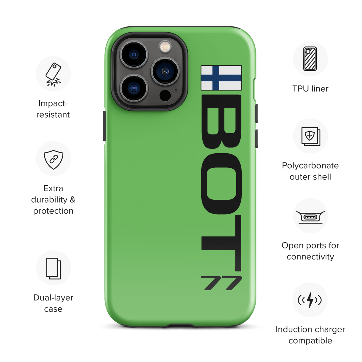 Valterri Bottas #77 Case for iPhone® - Formula Fans