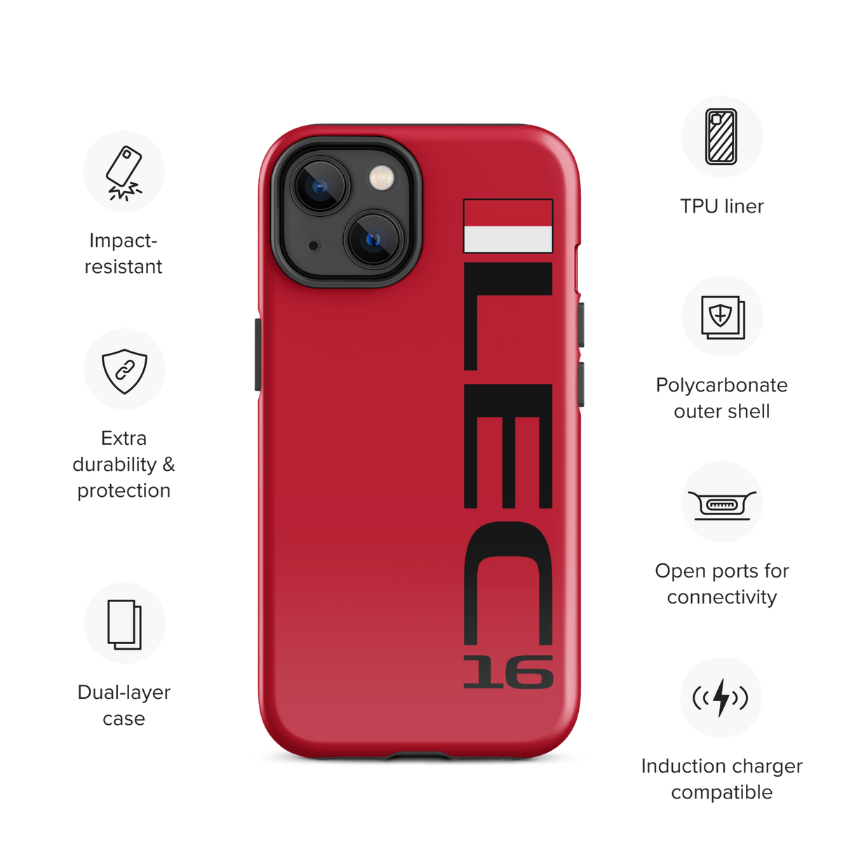 Charles Leclerc #16 Case for iPhone® - Formula Fans
