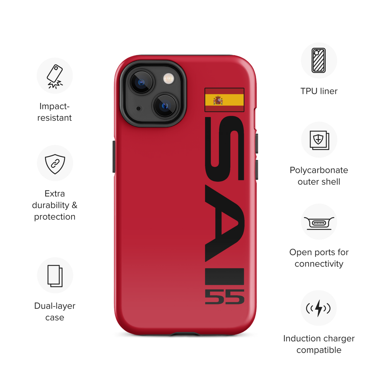 Carlos Sainz #55 Case for iPhone® - Formula Fans