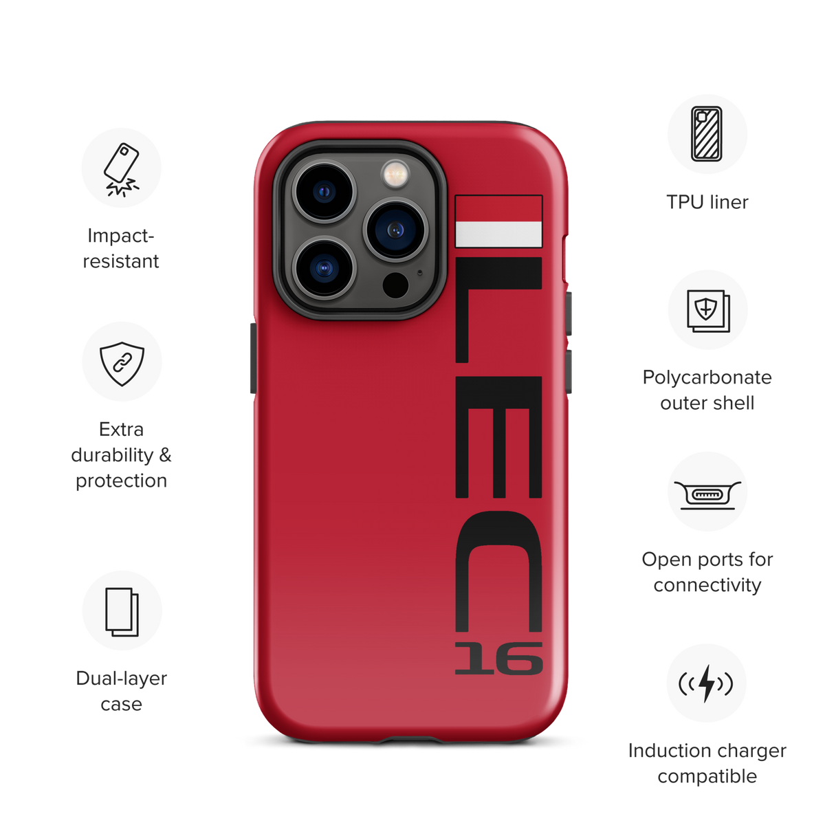 Charles Leclerc #16 Case for iPhone® - Formula Fans