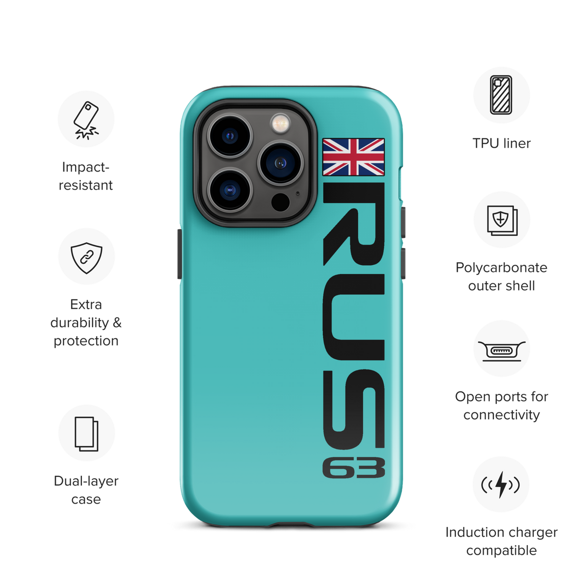 George Russell #63 Case for iPhone® - Formula Fans