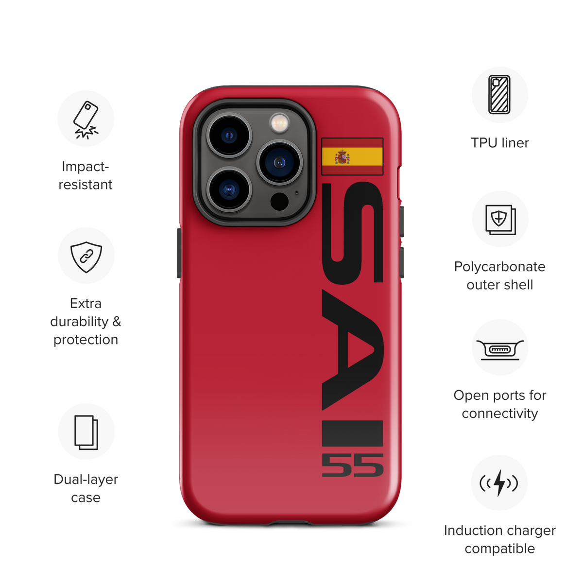 Carlos Sainz #55 Case for iPhone® - Formula Fans