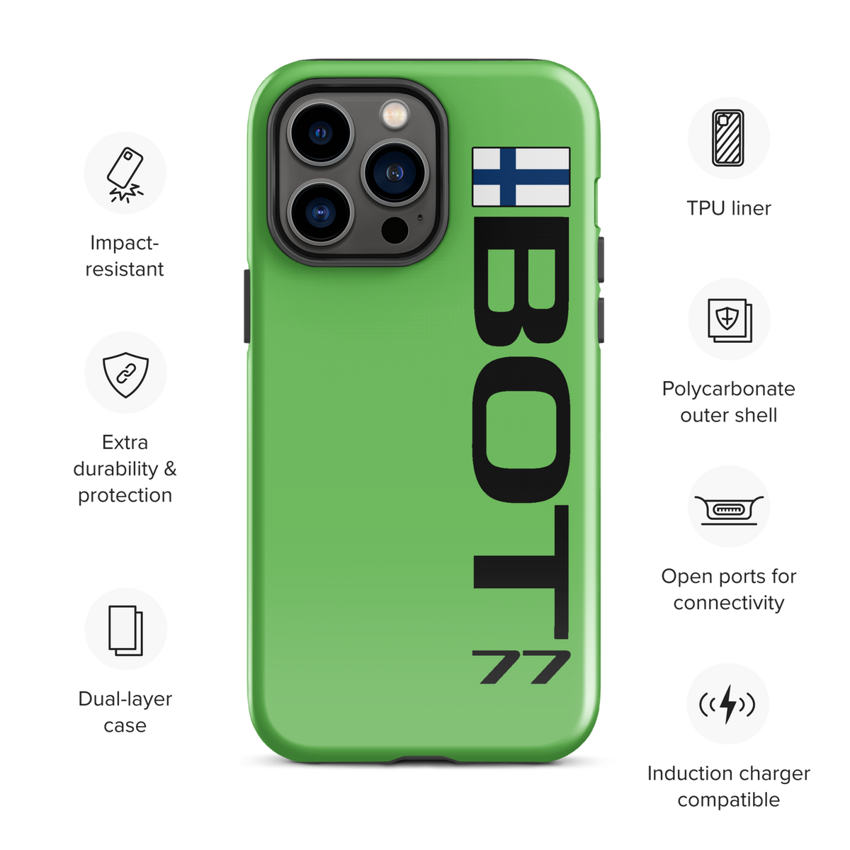 Valterri Bottas #77 Case for iPhone® - Formula Fans
