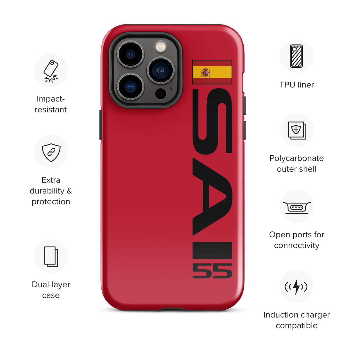 Carlos Sainz #55 Case for iPhone® - Formula Fans