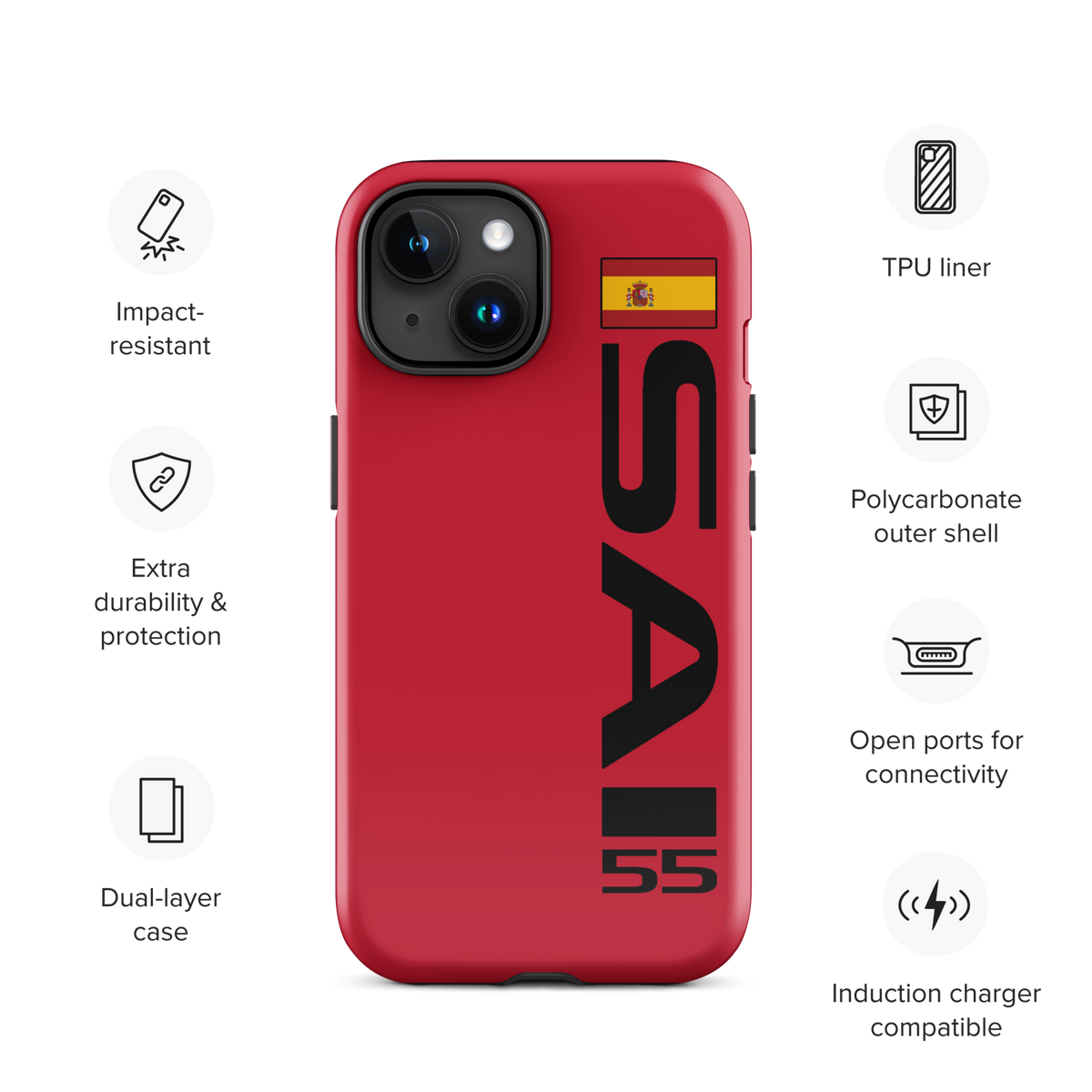 Carlos Sainz #55 Case for iPhone® - Formula Fans