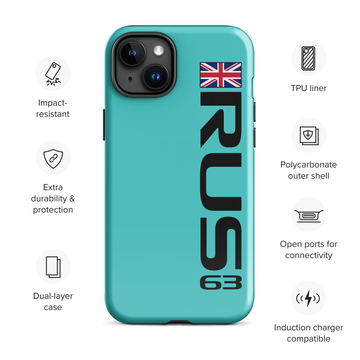 George Russell #63 Case for iPhone® - Formula Fans