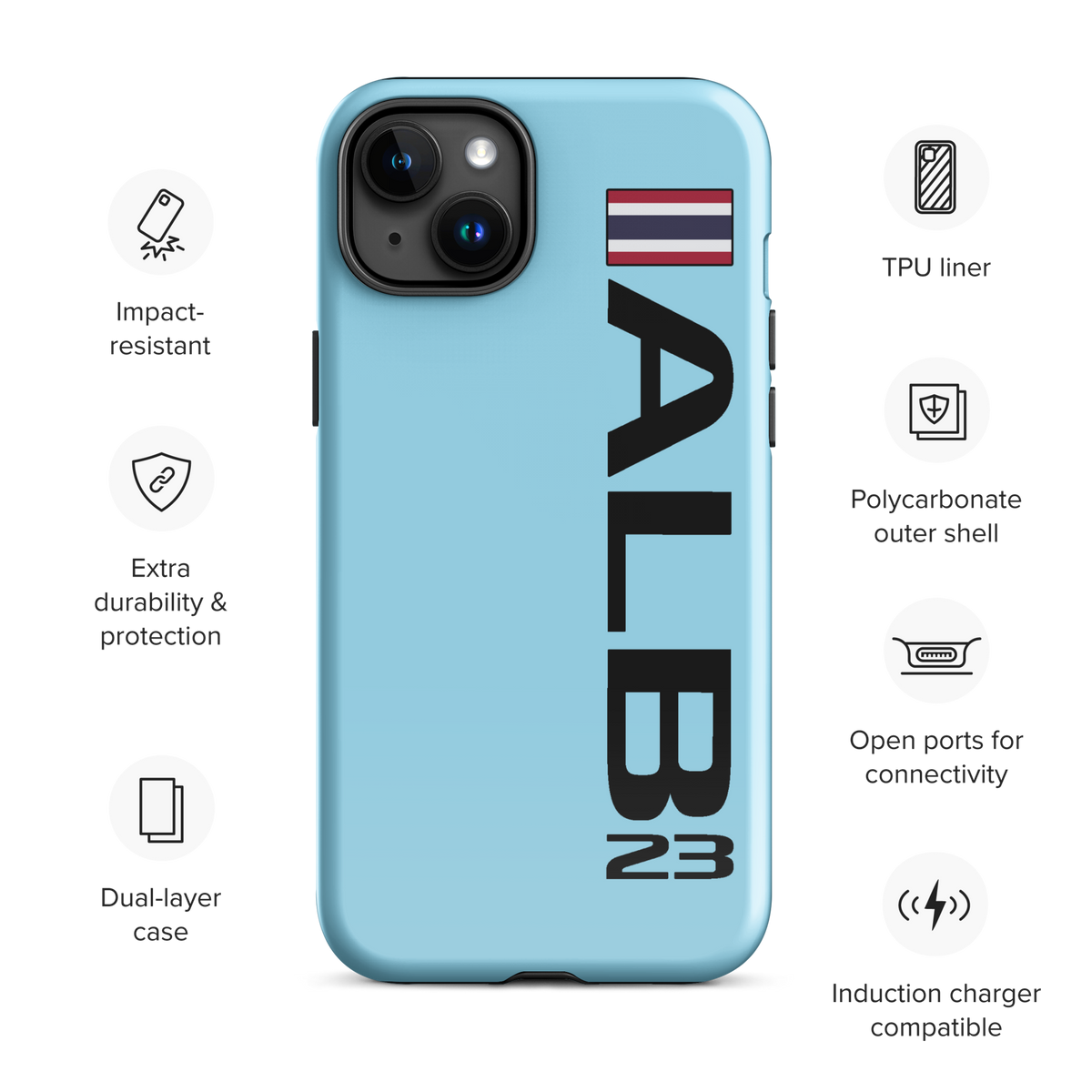 Alex Albon #23 Case for iPhone® - Formula Fans