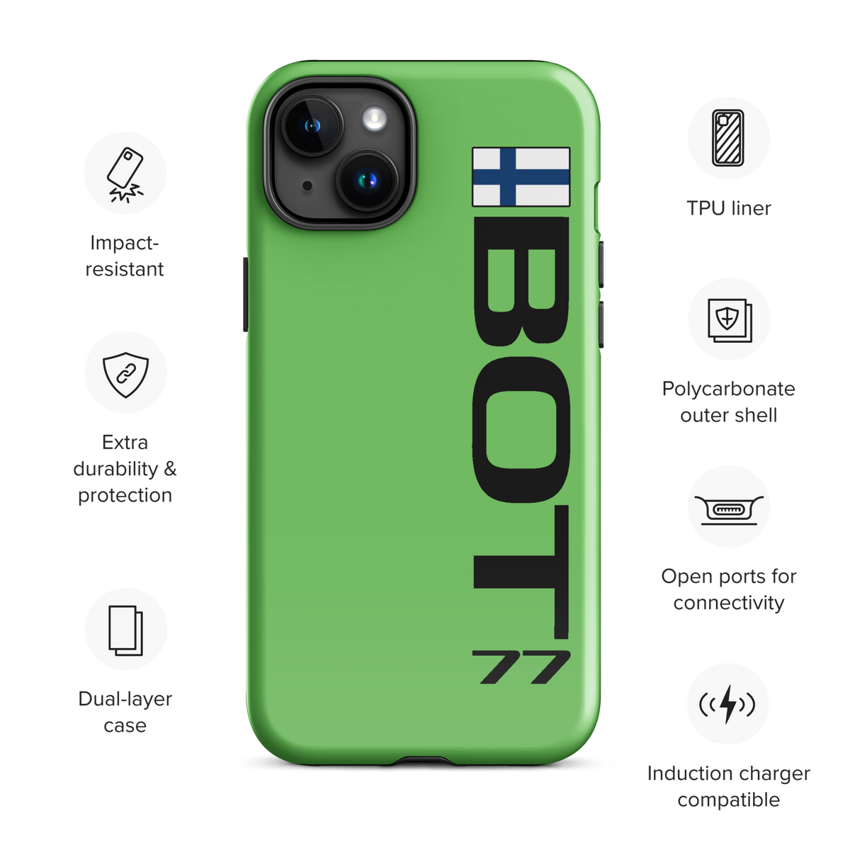 Valterri Bottas #77 Case for iPhone® - Formula Fans