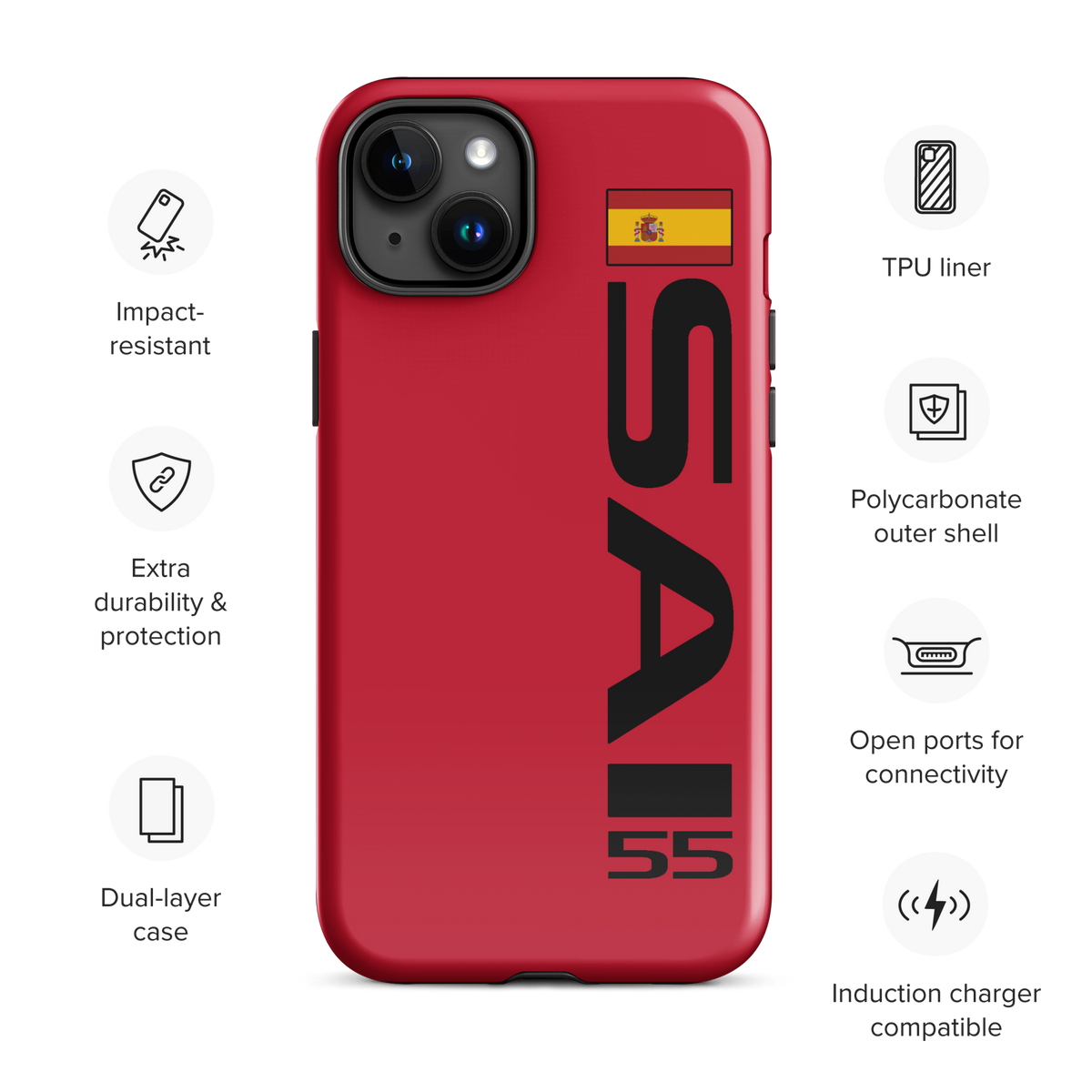 Carlos Sainz #55 Case for iPhone® - Formula Fans