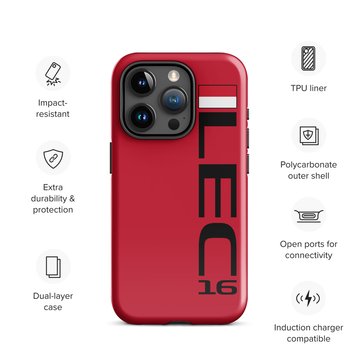 Charles Leclerc #16 Case for iPhone® - Formula Fans