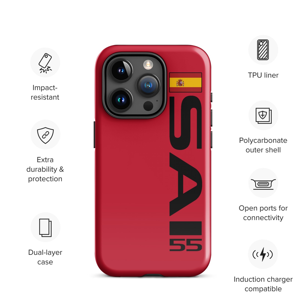 Carlos Sainz #55 Case for iPhone® - Formula Fans