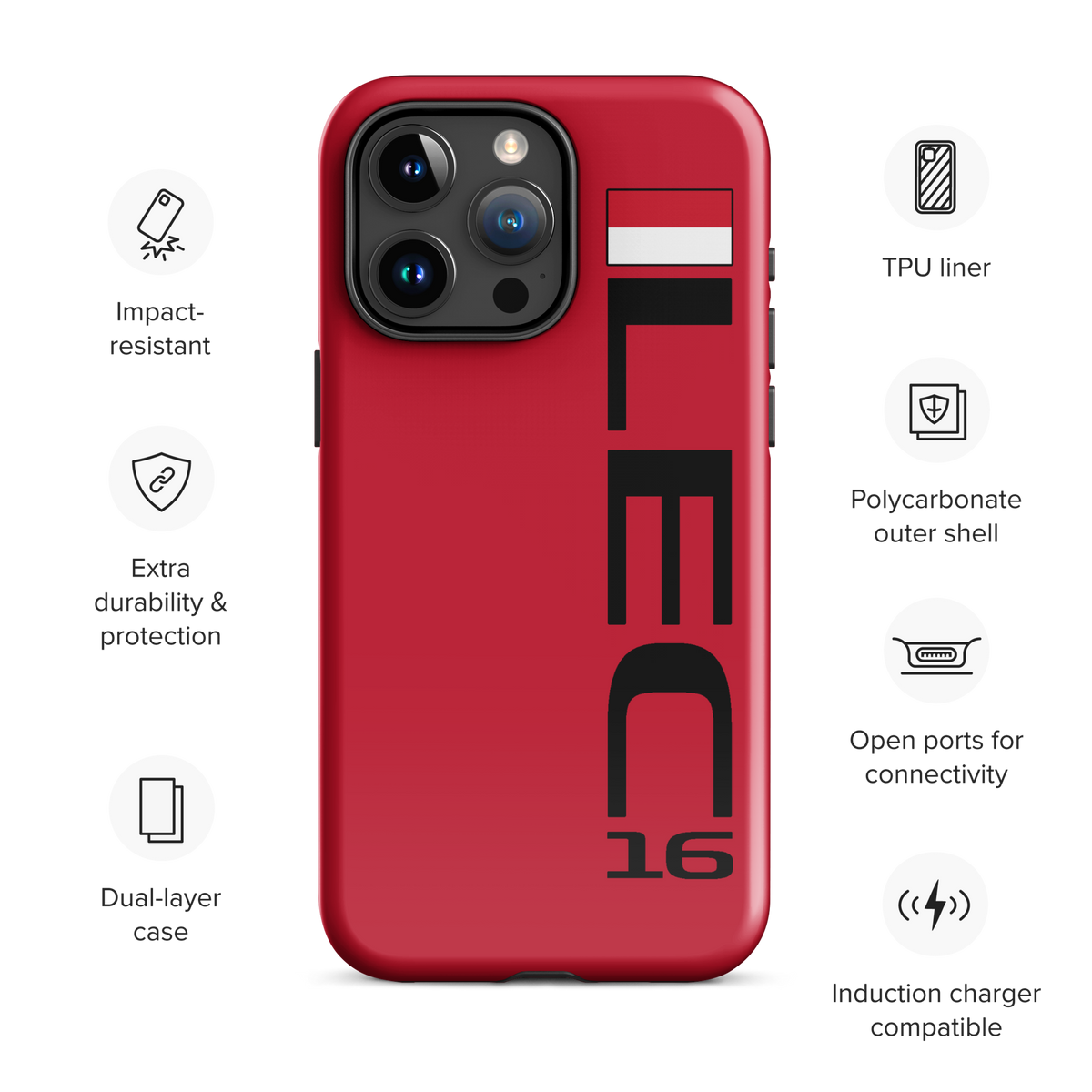 Charles Leclerc #16 Case for iPhone® - Formula Fans