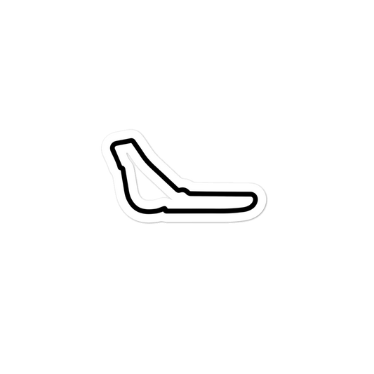 Monza Track Sticker 3x3
