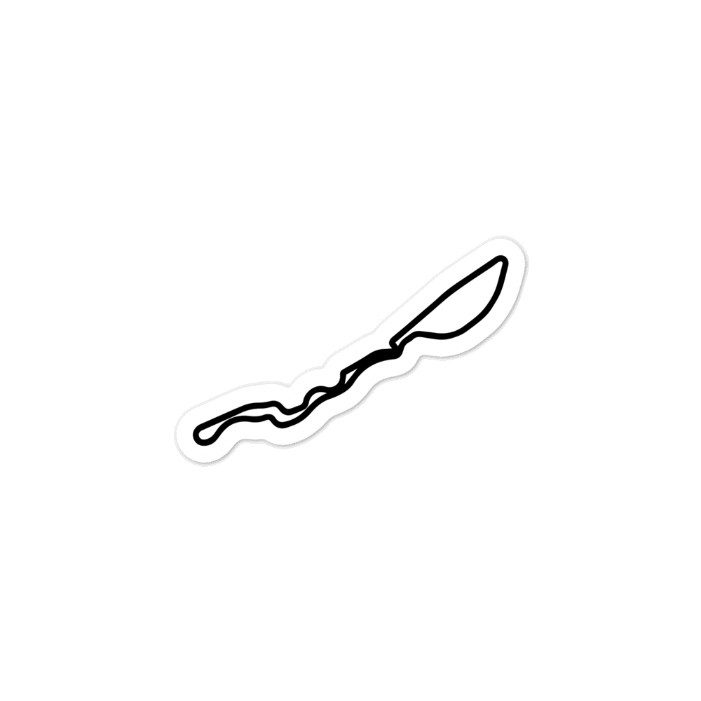 Jeddah Street Circuit Track Sticker 3x3